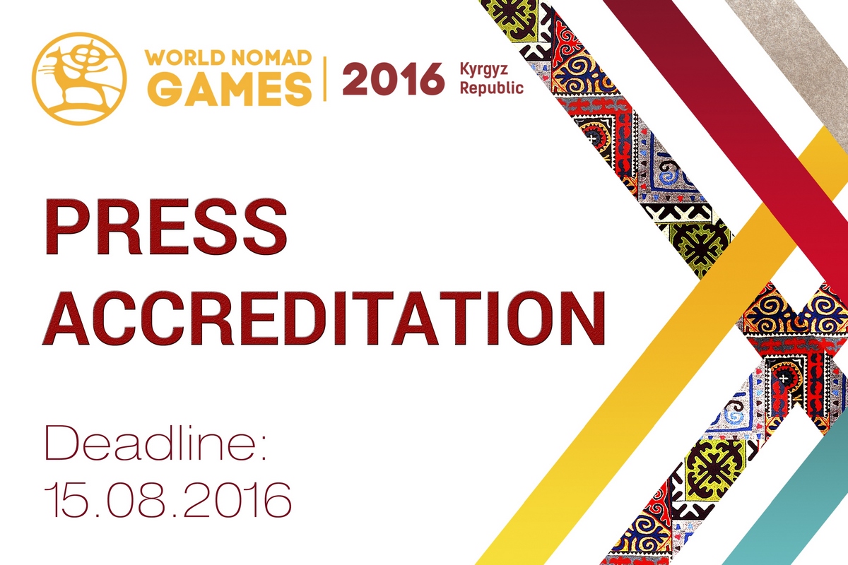 Media Accreditation for the Second World Nomad Games Finished