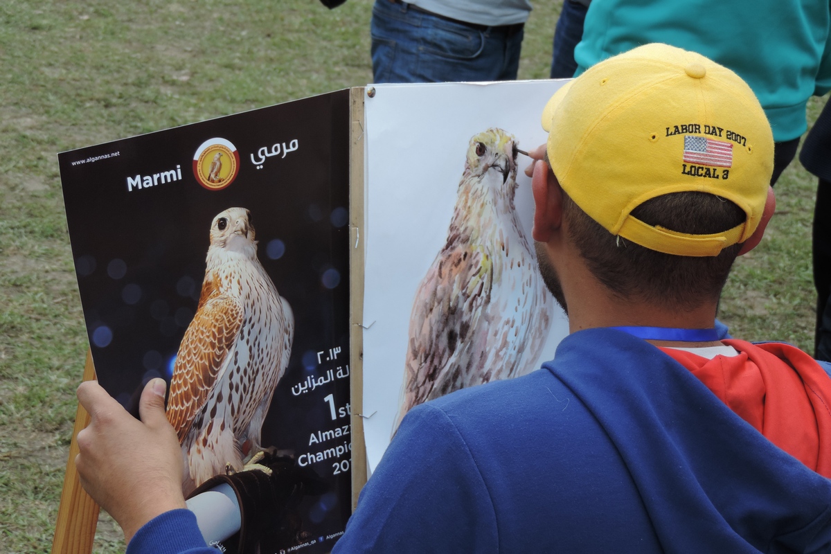 Drawing Contest for the Best Image of a Falcon was held in Kyrchyn Gorge